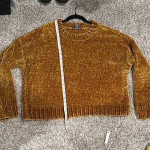 Chelsea & Theodore Golden Chenille Sweater